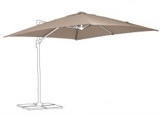 Bizzotto Siviglia 3X3 Taupe Parasol Cover 300a - 300b