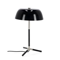 Bizzotto Simor Επιτραπέζιο Φωτιστικό Μεταλλικό Μαύρο Ø30x46 Εκ.