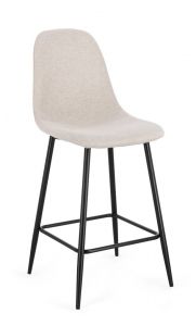 Bizzotto New Irelia Σκαμπώ Μπαρ Υφασμάτινο Μπεζ 44x53x102