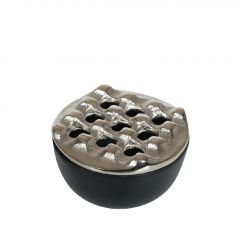 Espiel Σταχτοδοχείο Αλουμινίου Χρυσό/Μαύρο Φ10x5,5 Εκ. Κωδικός: ASR110