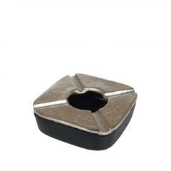 Espiel Σταχτοδοχείο Αλουμινίου Ασημί/Μαύρο 10,5x3 Εκ. Κωδικός: ASR114