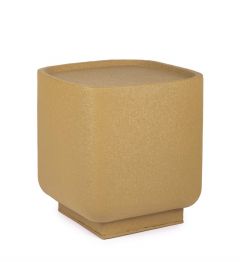 Bizzotto Alligator Βοηθητικό Τραπέζι Μεταλλικό Ώχρα 37x37x40