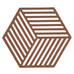 Zone Denmark Σουπλά Για Ζεστά Σκεύη Σιλικόνης 16x14 - Hexagon Terracotta
