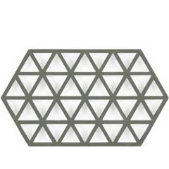 Zone Denmark Σουπλά Για Ζεστά Σκεύη Σιλικόνης 24x14 - Triangles Olive Green