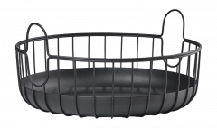 Zone Denmark Καλάθι Οργάνωσης Μεταλλικό Ø38x18 - Inu Black