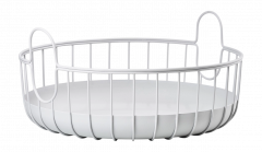 Zone Denmark Καλάθι Οργάνωσης Μεταλλικό Ø38x18 - Inu Soft Grey