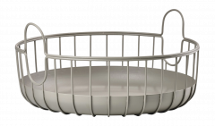 Zone Denmark Καλάθι Οργάνωσης Μεταλλικό Ø38x18 - Inu Taupe