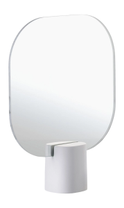 Zone Denmark Επιτραπέζιος Καθρέπτης Με Τσιμεντένια Βάση 20x6x26,5 - Time Soft Grey