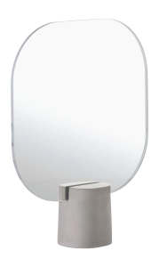 Zone Denmark Επιτραπέζιος Καθρέπτης Με Τσιμεντένια Βάση 20x6x26,5 - Time Concrete