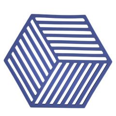 Zone Denmark Σουπλά Για Ζεστά Σκεύη Σιλικόνης 16x14 - Hexagon Indigo