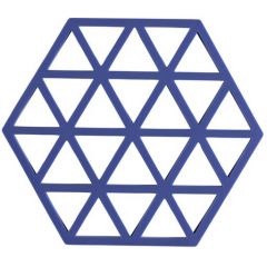 Zone Denmark Σουπλά Για Ζεστά Σκεύη Σιλικόνης 16x14 - Triangles Indigo