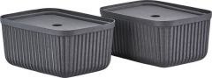 Zone Denmark Κουτιά Αποθήκευσης Σετ 2 Τμχ 32x23x15 - Pulp Black