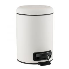 Södahl Κάδος Απορριμμάτων Μεταλλικός 3 Lt - Mono White