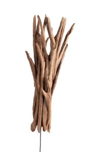Bizzotto Ace Φωτιστικό Τοίχου Ξύλινο Teak Natural 14x37x78