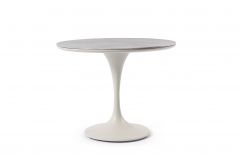 Bizzotto Arnold Τραπέζι Φαγητού Πέτρινο/Αλουμινίου Λευκό Ø90x75 Εκ.