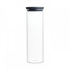 Brabantia Δοχείο Κουζίνας Γυάλινο 1,9 Lt I Dark Grey
