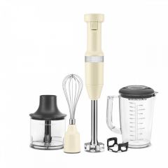 KitchenAid Σετ Ραβδομπλέντερ Χειρός 180W Με Ανοξείδωτες Λεπίδες 41 Εκ. I Almond Cream