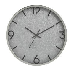 Click Ρολόι Τοίχου Πλαστικό Ασημί 30x4 Κωδικός: 6-20-284-0016