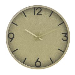 Click Ρολόι Τοίχου Πλαστικό Χρυσό 30x4 Κωδικός: 6-20-284-0017