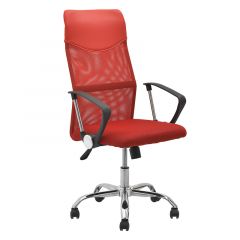 Click Καρέκλα Γραφείου Υφασμάτινη Κόκκινη 60x55x105/115 Κωδικός: 6-50-592-0030