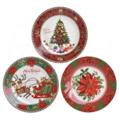 Click Χριστουγεννιάτικο Πιάτο Φαγητού Πορσελάνινο Σετ 12 Τμχ 27x2 Κωδικός: 6-60-145-0009