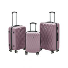 Click Βαλίτσες Ταξιδιού Ροζ Σετ 3 Τμχ 51x30x77 Κωδικός: 6-70-059-0075