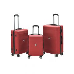 Click Βαλίτσες Ταξιδιού Κόκκινες Σετ 3 Τμχ 51x30x77 Κωδικός: 6-70-059-0082