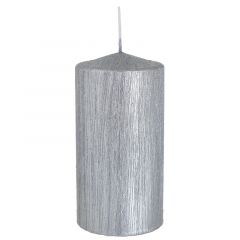 Click Κερί Παραφίνης Ασημί 7x7x14 Κωδικός: 6-80-474-0007