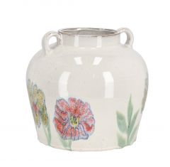 Bizzotto Sketchy Βάζο Κεραμικό Λευκό Ø27x25