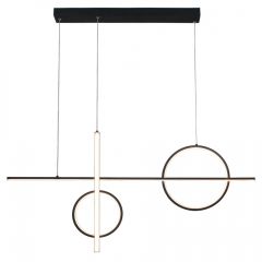 Inlight Φωτιστικό Οροφής Ράγα Led Μεταλλικό Μαύρο 100 Εκ. 6043