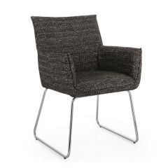 Bizzotto Evelyn Καρέκλα Υφασμάτινη Ανθρακί 64x60x88 Εκ.