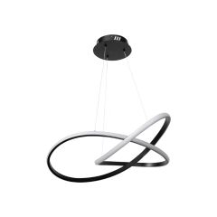 InLight Κρεμαστό Φωτιστικό LED 3CCT Με Εναλλαγή Χρώματος Μαύρο Ø60 Εκ. 6081-BL