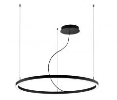 Viokef Φωτιστικό Οροφής Led Μεταλλικό Μαύρο Δ116 3000K Verdi 4244800