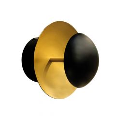 Viokef Φωτιστικό Τοίχου Led Μεταλλικό Χρυσό/Μαύρο Kirra 4261800