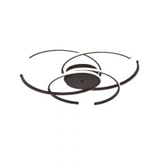 Inlight Πλαφονιέρα LED 3CCT Με Εναλλαγή Χρώματος Μαύρη Ø95 Εκ. 6111-A