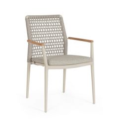 Bizzotto Maddox Καρέκλα Εξωτερικού Χώρου Γκρι 56x60x82,5