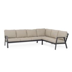 Bizzotto Flaminio Cha Jx55 Corner Sofa Set W-Cush 201a - 81b - 85h - 44h1 - 60h2 - 74h3; 81a - 81b - 85h - 44h1 - 60h2 - 74h3; 136a - 81b - 85h - 44h1 - 60h2 - 74h3;
