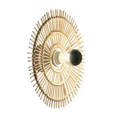 Viokef Φωτιστικό Τοίχου Ρατάν Natural Bolita 4227900