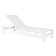 Bizzotto Skipper Ξαπλώστρα Αλουμινίου Λευκή 74x200x98
