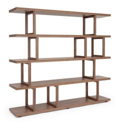 Bizzotto Conrad Βιβλιοθήκη Mdf/Ξύλινη Καφέ 200x39x179