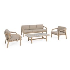 Bizzotto Kalimera Desert Big Sofa Set4 W-Cush A 73a - 81b - 78h - 45h1 - 61h2 - 69h3 / B 203a - 81b - 78h - 45h1 - 61h2 - 69h3 / C 140a - 73b - 38h