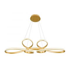 Viokef Φωτιστικό Οροφής Led Μεταλλικό Χρυσό Jill 4263100