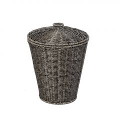 Espiel Καλάθι Από Συνθετικό Ρατάν Γκρι Ø25x35 Εκ. Κωδικός: KOD237