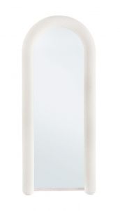 Bizzotto Kyrel Καθρέπτης Τοίχου Με Υφασμάτινο Ιβουάρ Πλαίσιο 70x170 Εκ.