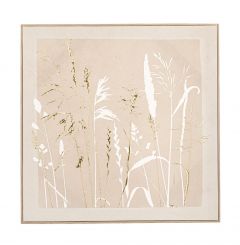 Bizzotto Neigem Πίνακας Σε Καμβά Ανάγλυφος Μπεζ/Χρυσός 60x60