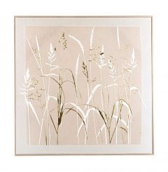 Bizzotto Neigem Πίνακας Σε Καμβά Ανάγλυφος Μπεζ/Χρυσός 60x60