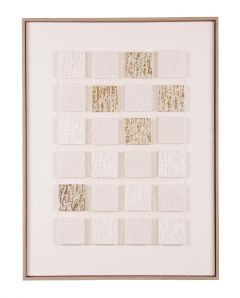 Bizzotto Zarek Πίνακας Σε Καμβά Ανάγλυφος Μπεζ/Χρυσός 60x80