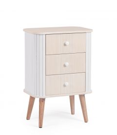 Bizzotto Vesly Συρταριέρα Mdf Λευκή/Μπεζ 45x30x66