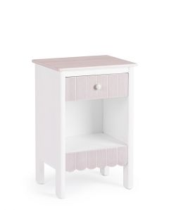 Bizzotto Fayel Κομοδίνο Mdf Λευκό 40x32x59