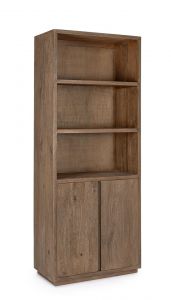 Bizzotto Elswick Βιβλιοθήκη Ξύλινη Mango Καφέ 80x42x200